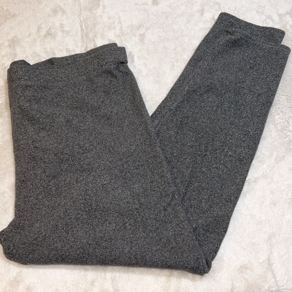 2X Cuddl Duds grey fleece pajama base layer lounge leggings pants - Picture 1 of 2